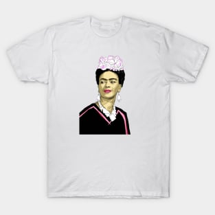 Frida Kahlo Pop Art Portrait T-Shirt